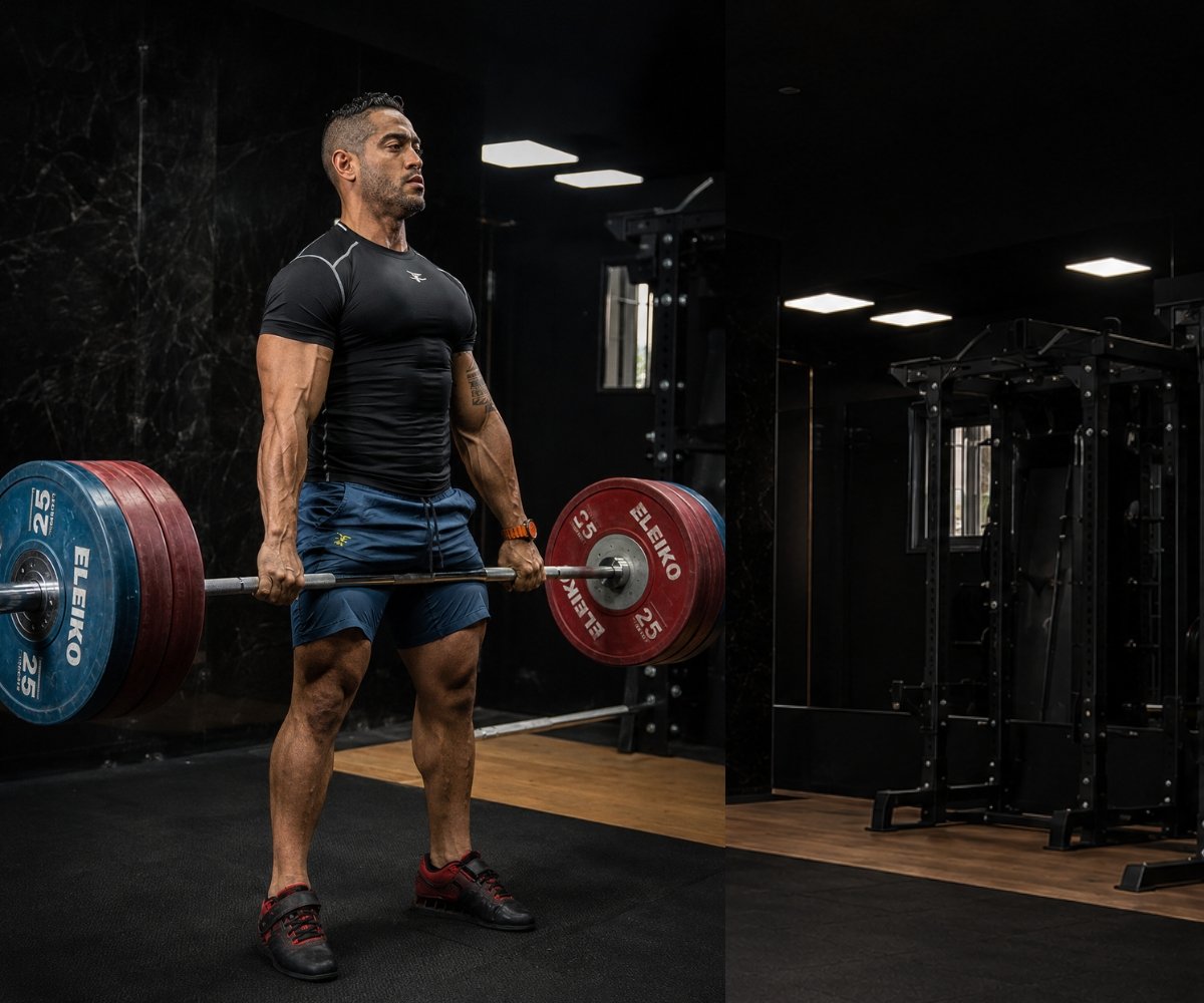 Competitive weightlifting training at Cambar Elite